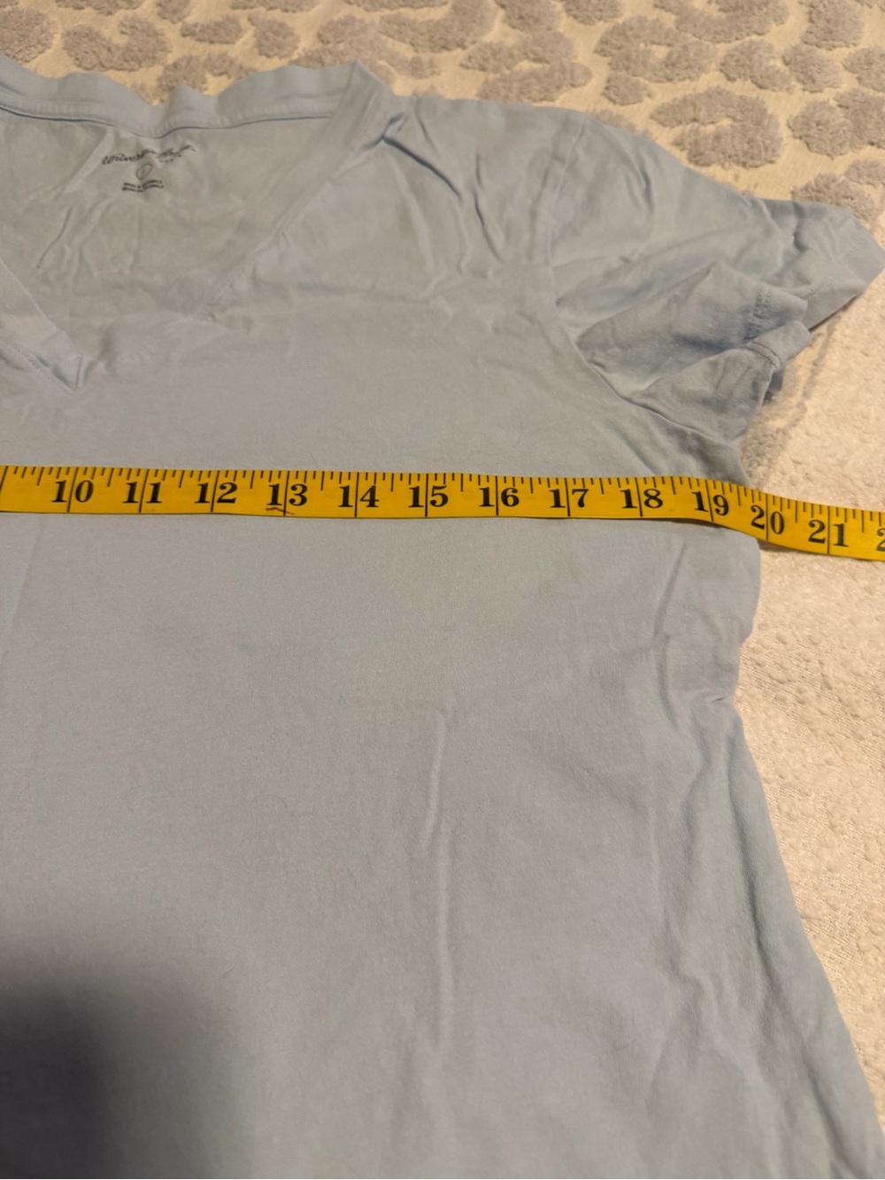 Universal Thread Light Blue Striped Lounge Short Set - Picture 4 of 12